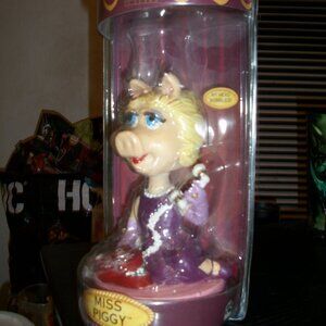 Muppets 25 Year Anniversary Miss Piggy Bobblehead-nNew In Package